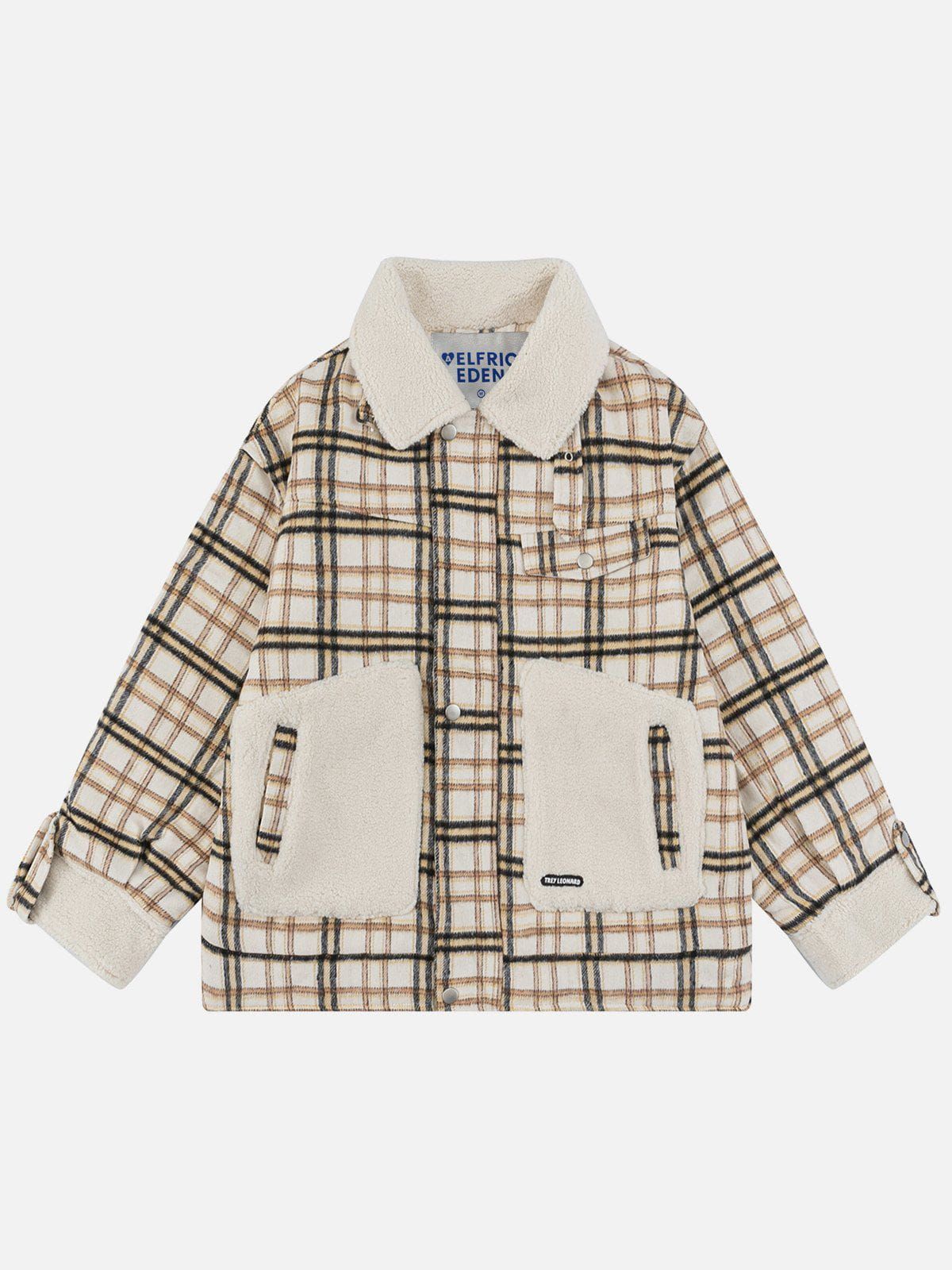 Aelfric Eden Patchwork Plaid Elements Winter Coat sold by Aelfric Eden product image thumbnail 2