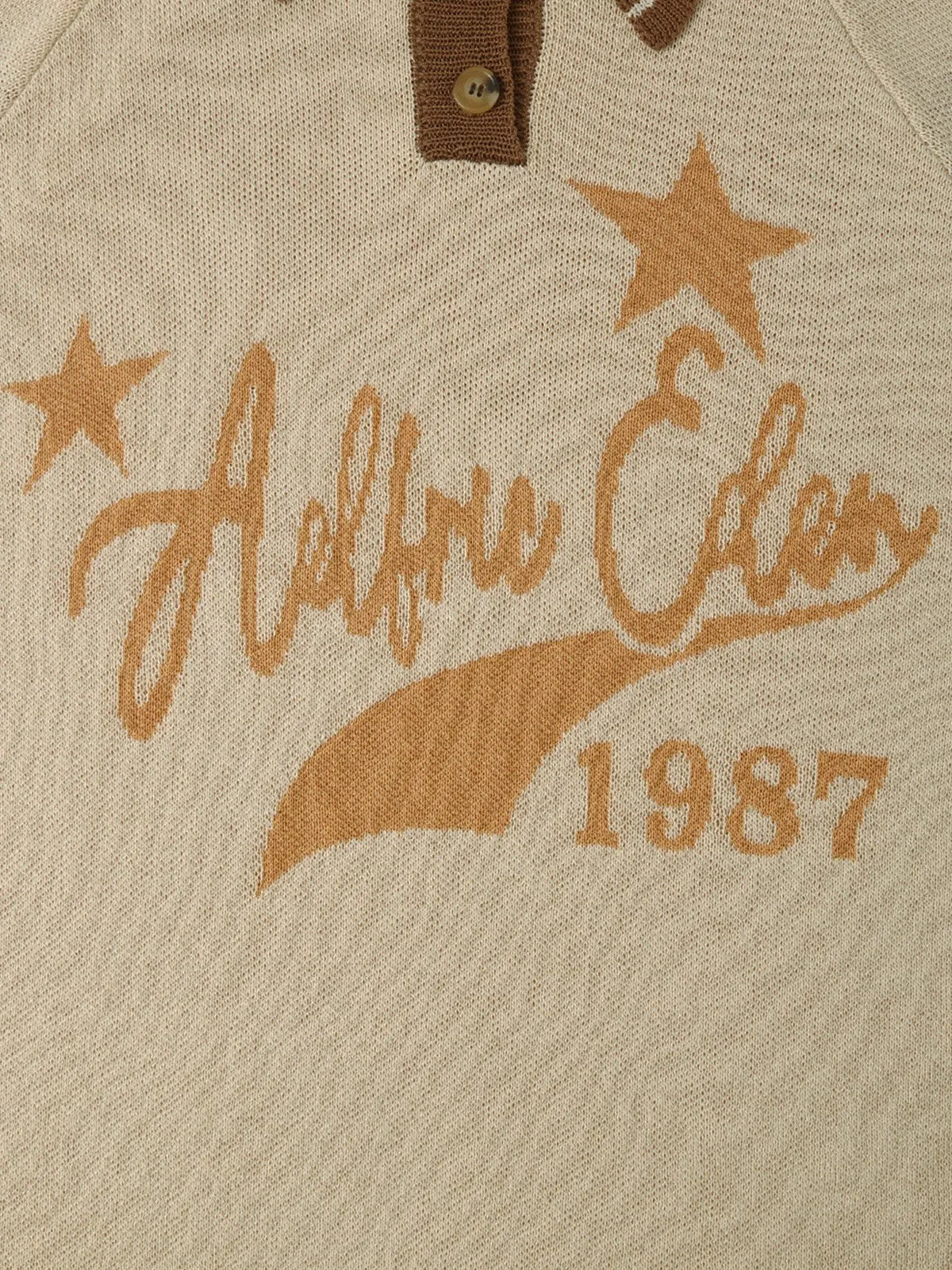 Aelfric Eden Vintage Knit Polo Tee sold by Aelfric Eden product image thumbnail 3