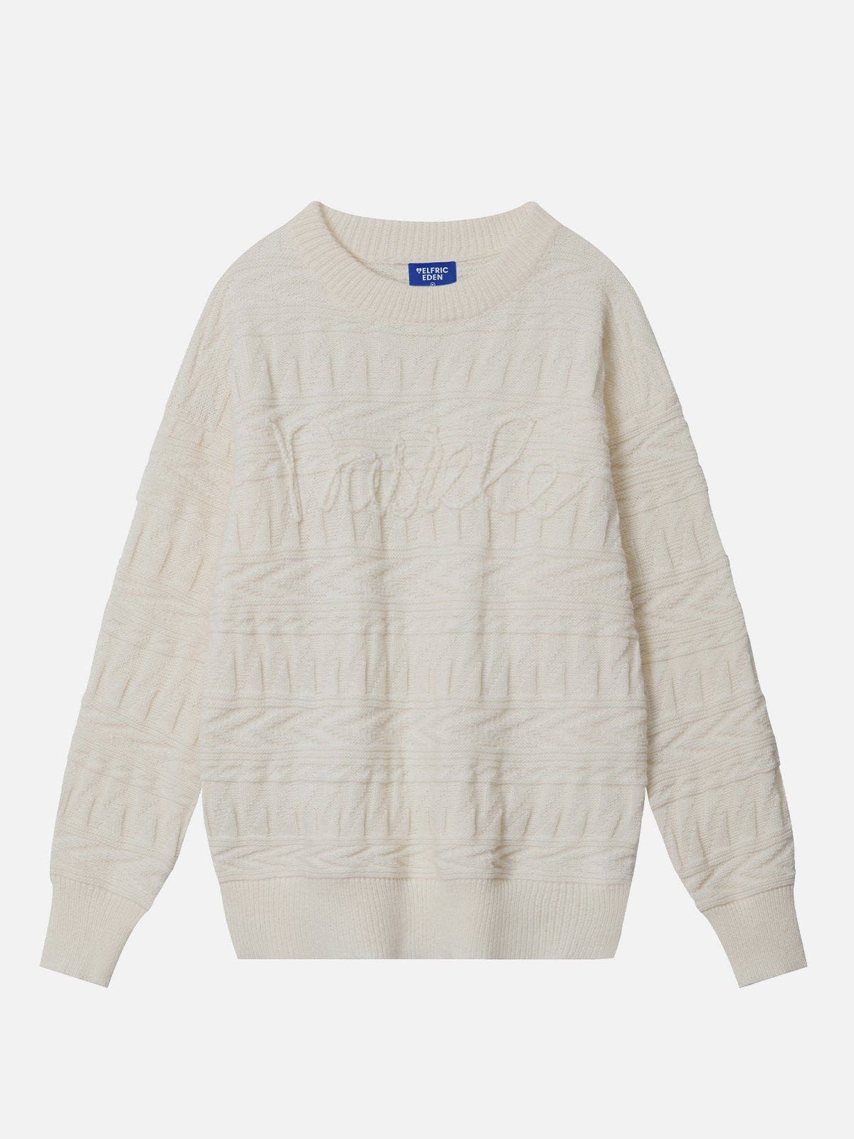 Aelfric Eden Solid Letter Embroidery Sweater sold by Aelfric Eden product image thumbnail 2