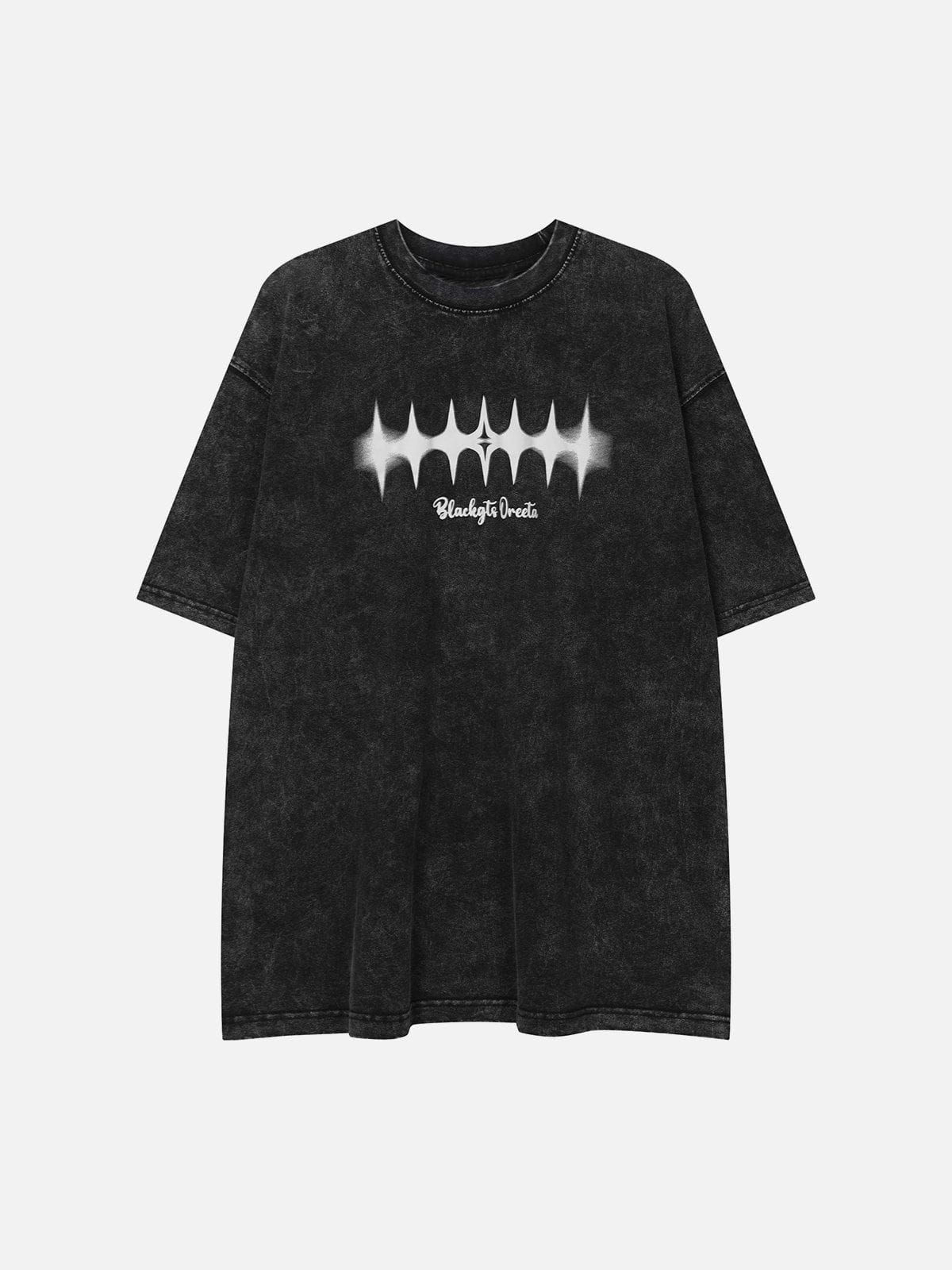 Aelfric Eden Vintage Washed Letter Print Tee sold by Aelfric Eden