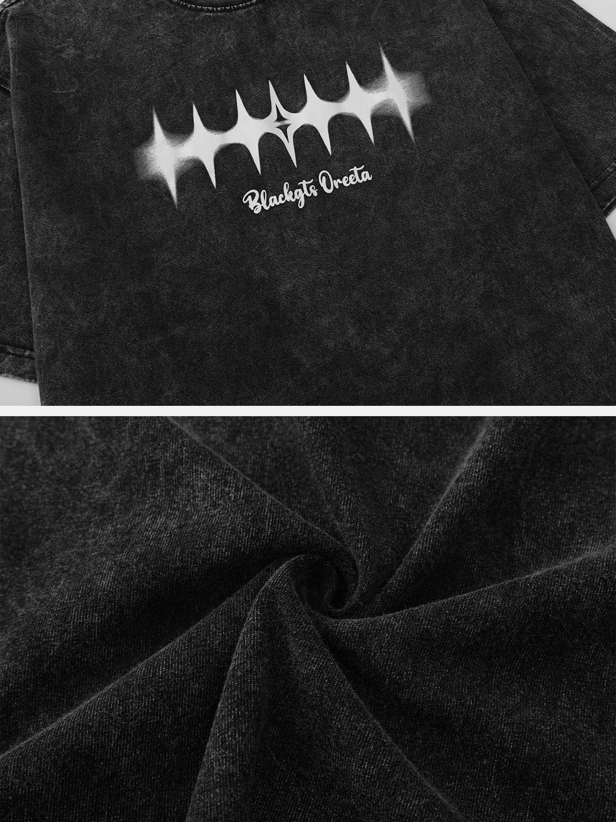 Aelfric Eden Vintage Washed Letter Print Tee sold by Aelfric Eden product image thumbnail 5