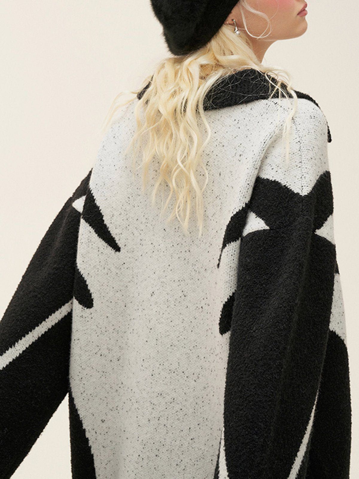 Aelfric Eden Contrasting Colors Patchwork Sweater sold by Aelfric Eden product image thumbnail 3