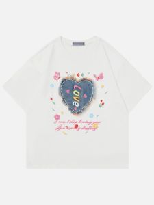 Aelfric Eden Denim Heart Tee sold by Aelfric Eden
