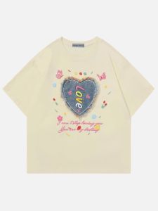 Aelfric Eden Denim Heart Tee sold by Aelfric Eden