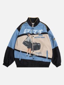 Aelfric Eden "好きです" Japanese Girl Graphic Racing Jacket sold by Aelfric Eden