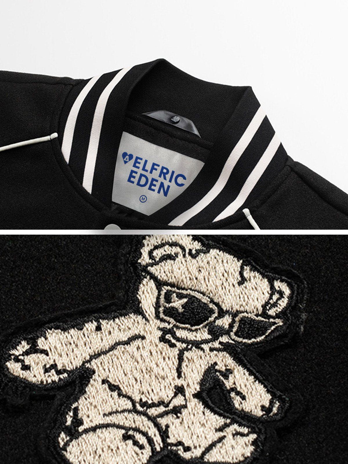 Aelfric Eden Letter Embroidery Varsity Jacket sold by Aelfric Eden product image thumbnail 6