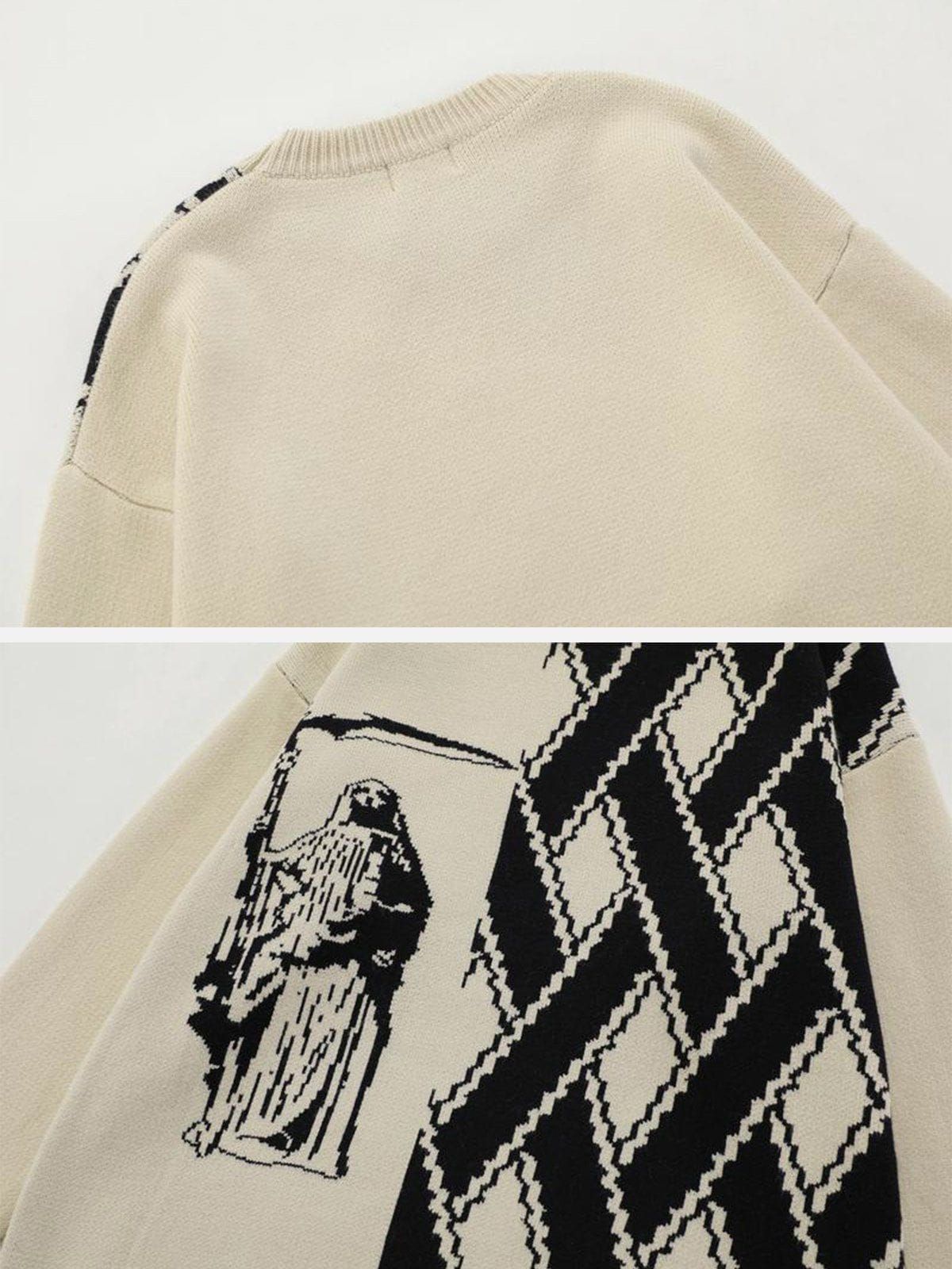 Aelfric Eden Stripe Patchwork Jacquard Sweater sold by Aelfric Eden product image thumbnail 5