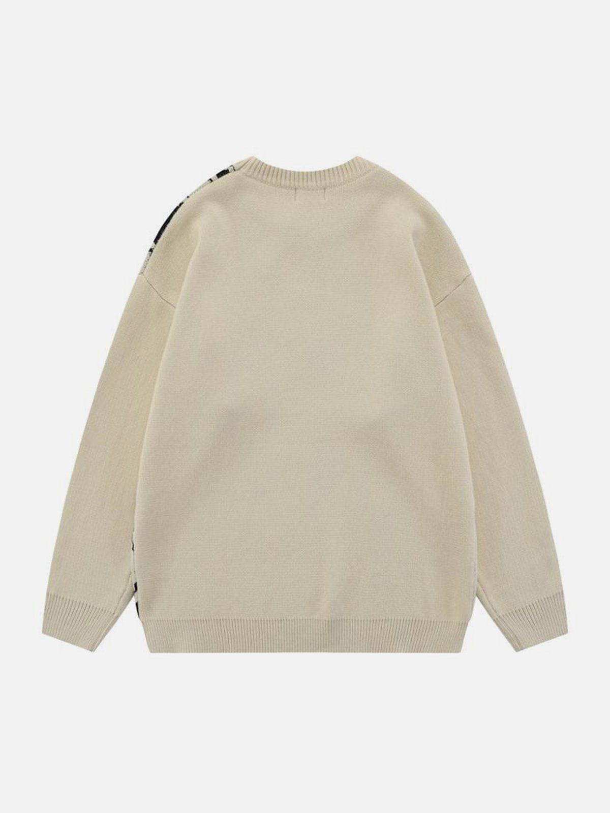 Aelfric Eden Stripe Patchwork Jacquard Sweater sold by Aelfric Eden product image thumbnail 2