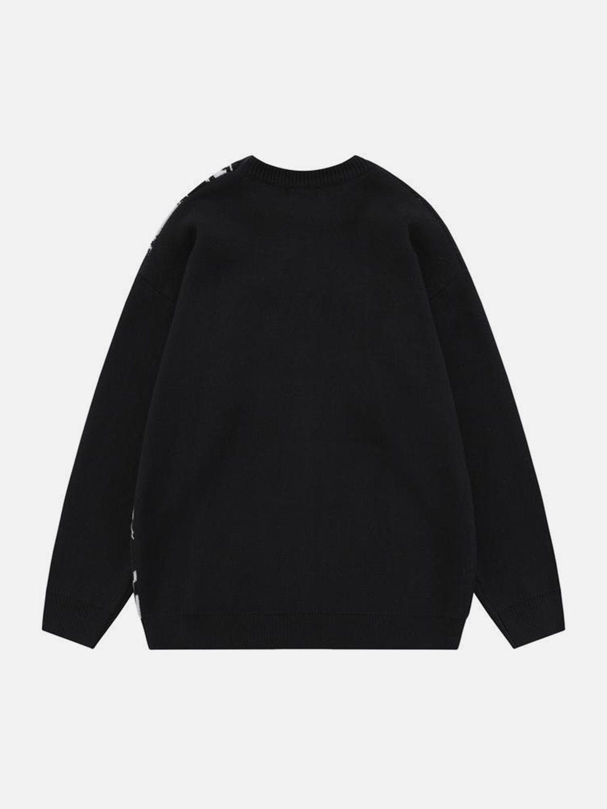 Aelfric Eden Stripe Patchwork Jacquard Sweater sold by Aelfric Eden product image thumbnail 4