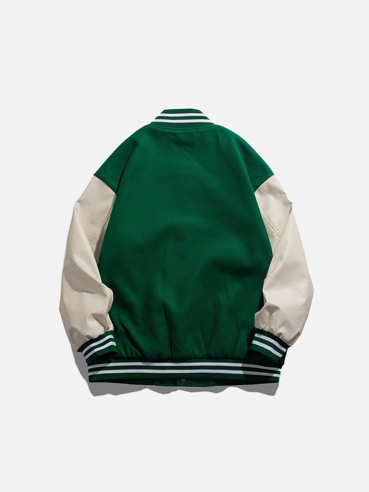 Aelfric Eden Letter Embroidery Varsity Jacket sold by Aelfric Eden product image thumbnail 5