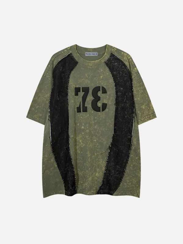 Aelfric Eden Color Blocking Washed Tee sold by Aelfric Eden