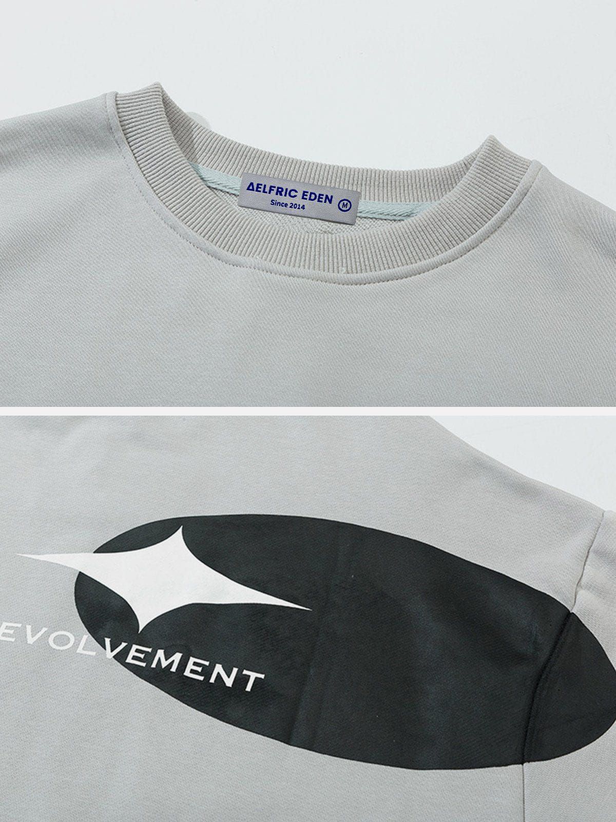 Aelfric Eden Oval Print Patchwork Sweatshirt sold by Aelfric Eden product image thumbnail 3