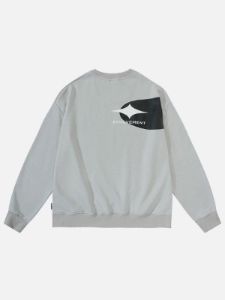 Aelfric Eden Oval Print Patchwork Sweatshirt sold by Aelfric Eden