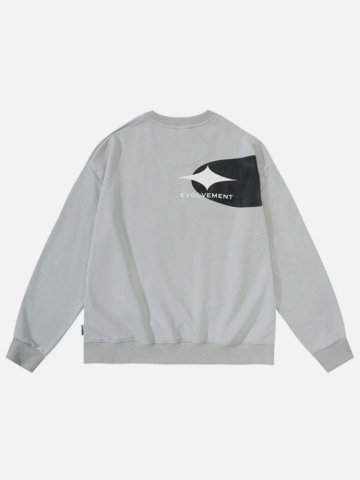 Aelfric Eden Oval Print Patchwork Sweatshirt sold by Aelfric Eden