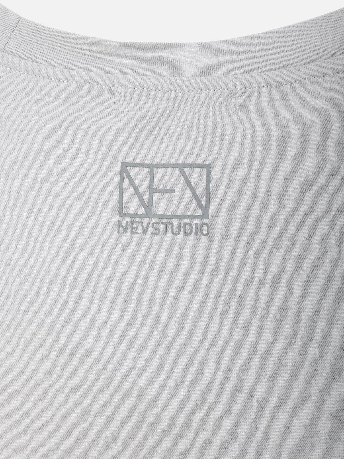 Eye Of Moon Asymmetrical Patchwork Tee sold by Aelfric Eden product image thumbnail 5