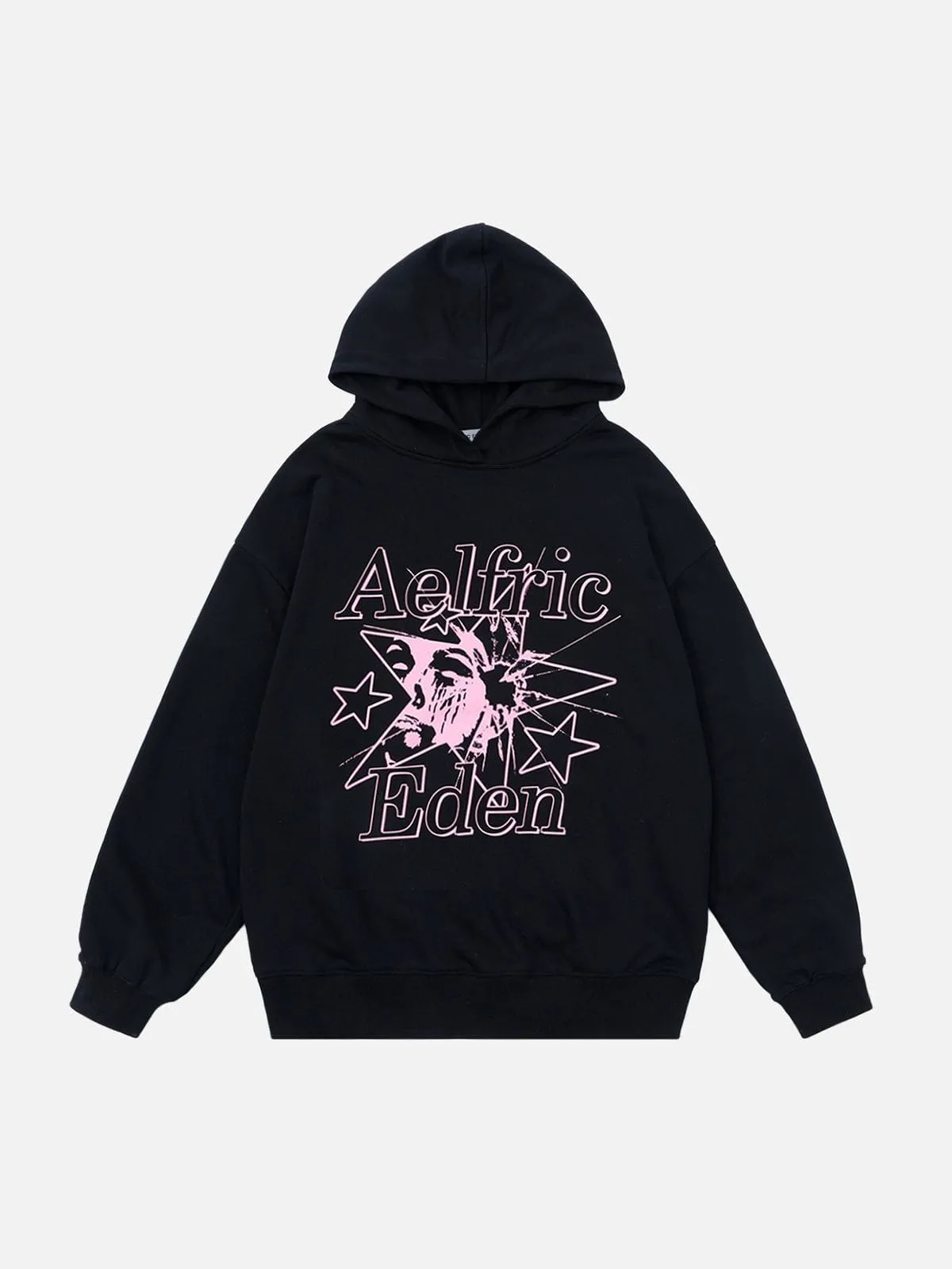 Aelfric Eden Star Human Face Print Hoodie sold by Aelfric Eden