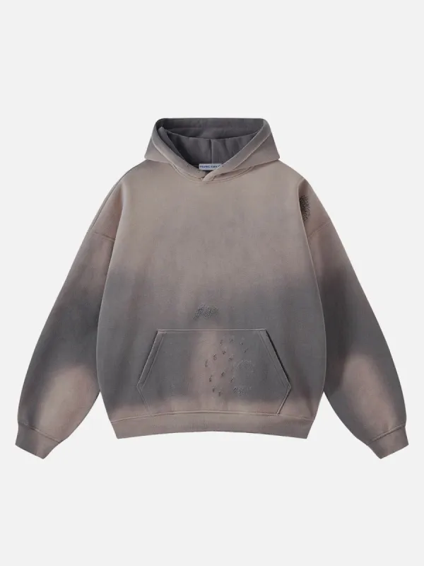 Aelfric Eden Distressed Tie Dye Washed Hoodie sold by Aelfric Eden
