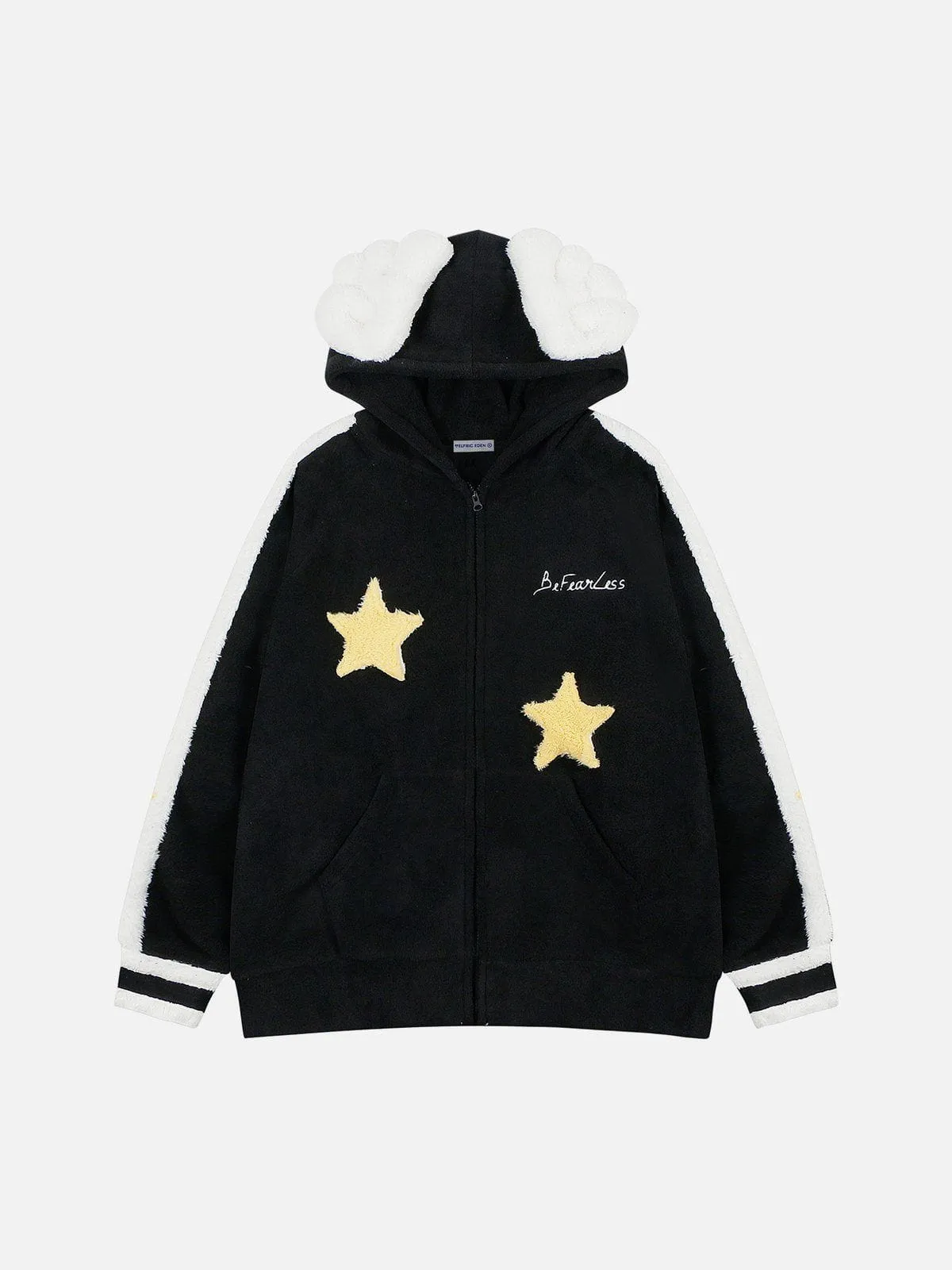 Aelfric Eden Star Applique Plush Hoodie sold by Aelfric Eden product image thumbnail 2