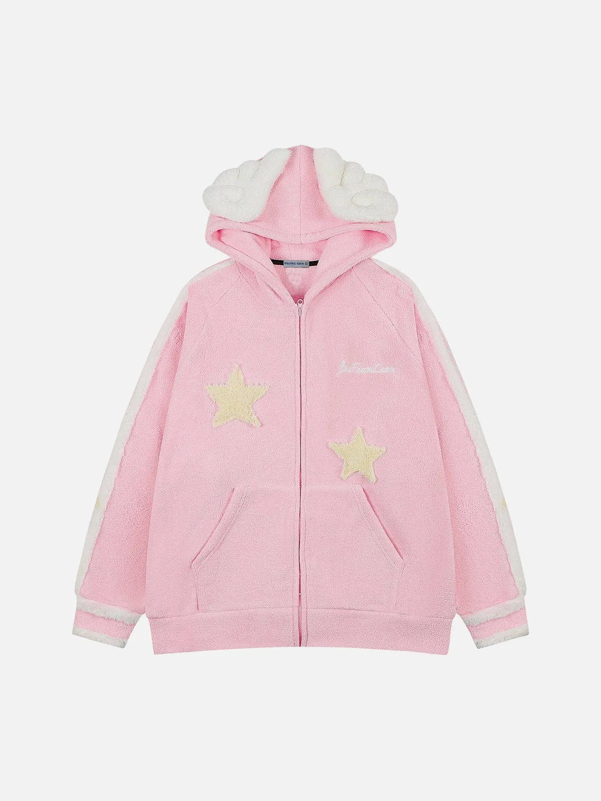 Aelfric Eden Star Applique Plush Hoodie sold by Aelfric Eden