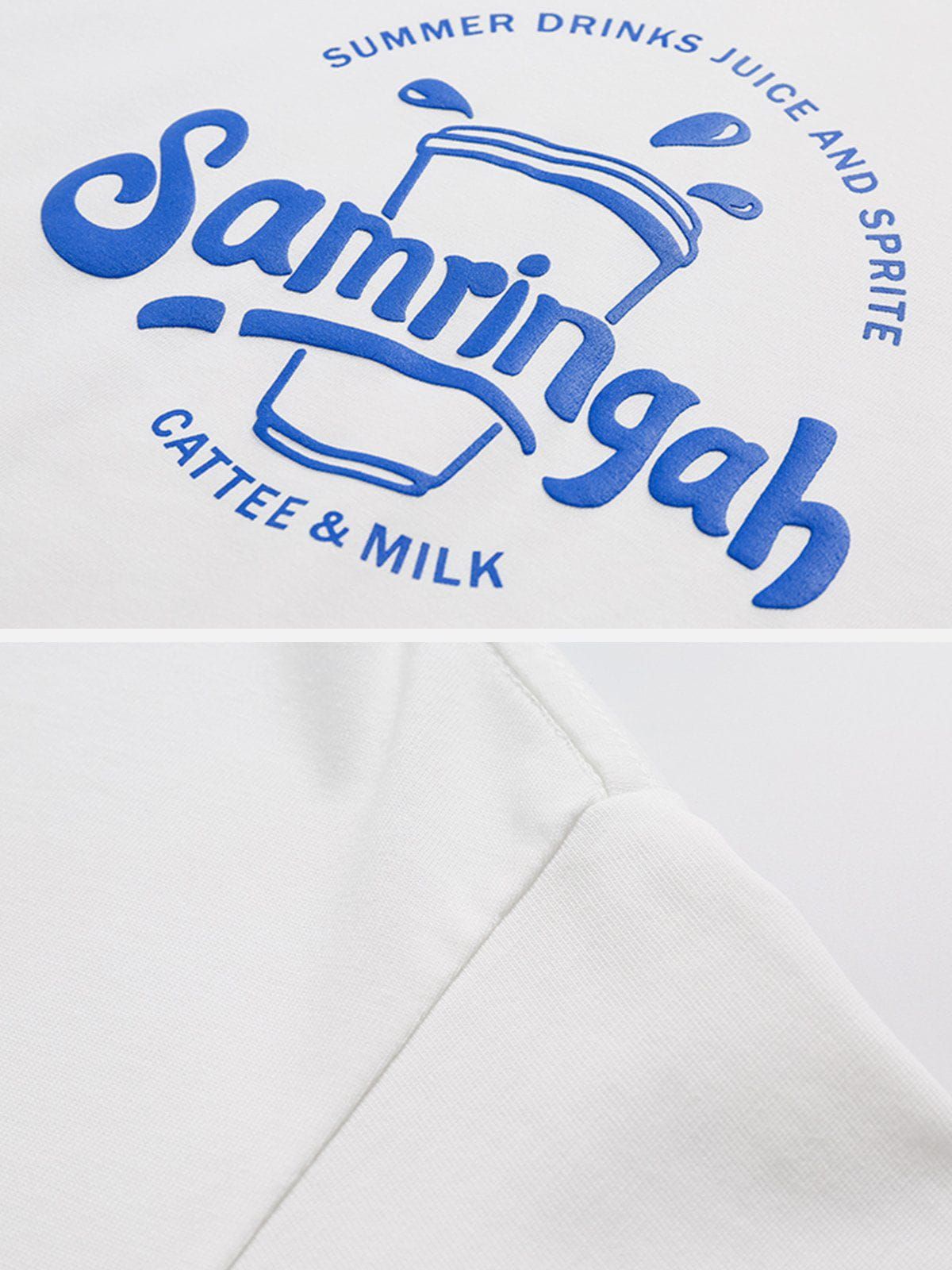 Aelfric Eden Summer Drinks Foam Letter Print Tee sold by Aelfric Eden product image thumbnail 7