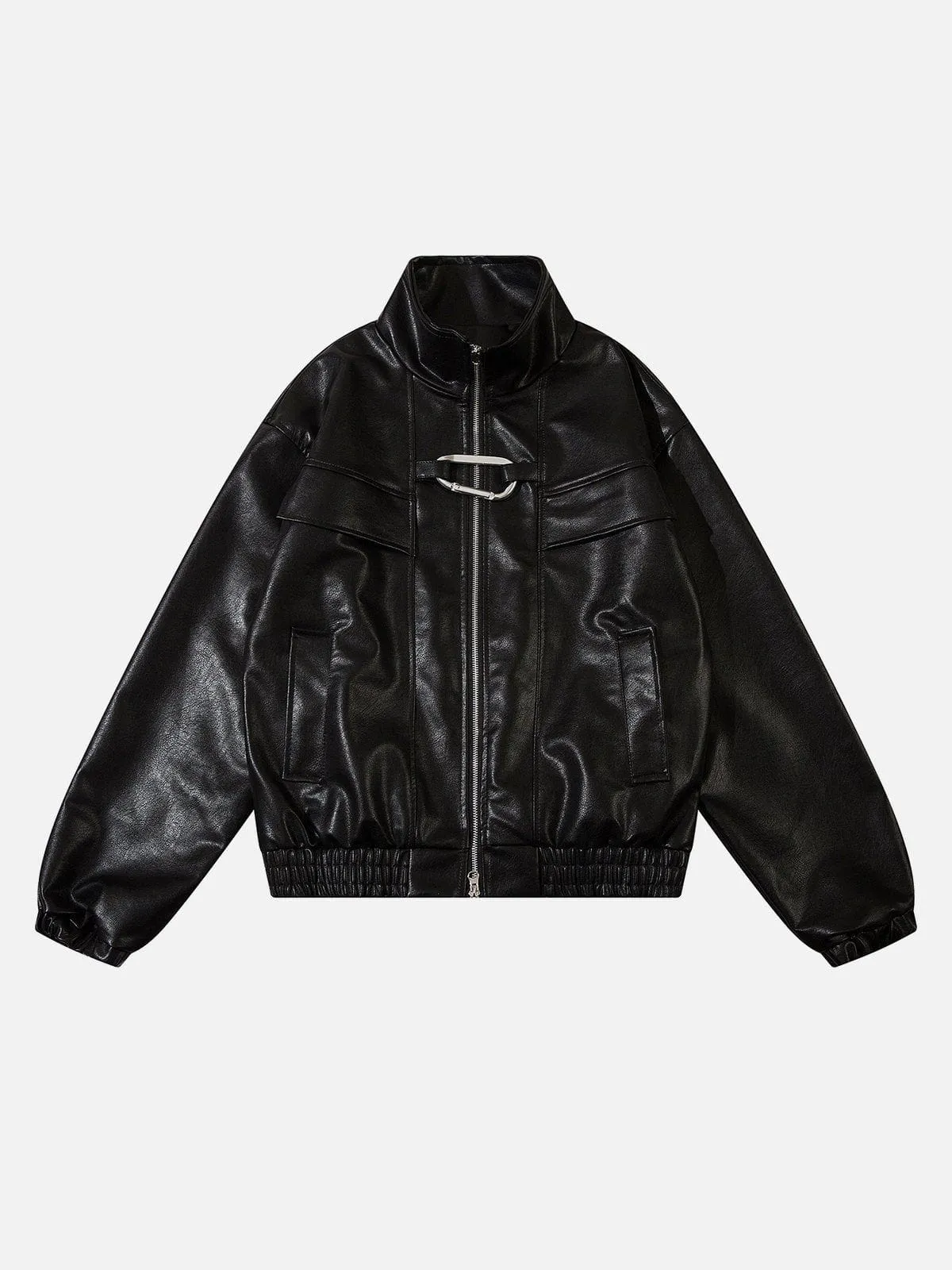 Aelfric Eden Metal Buckle Faux Leather Jacket sold by Aelfric Eden product image thumbnail 3
