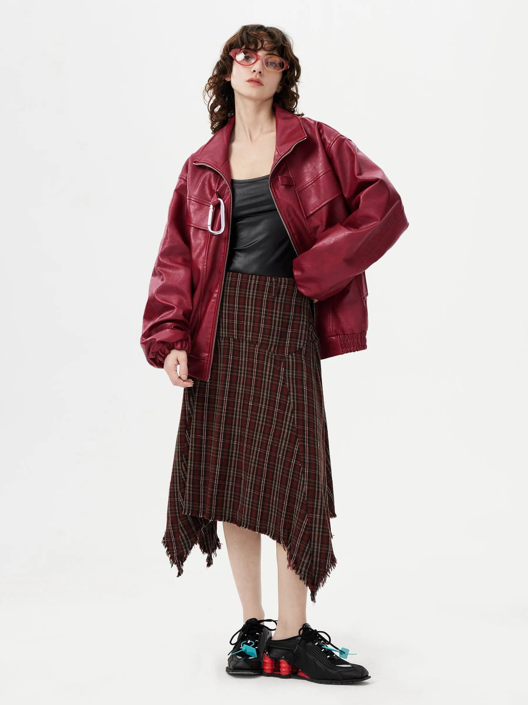 Aelfric Eden Metal Buckle Faux Leather Jacket sold by Aelfric Eden product image thumbnail 4