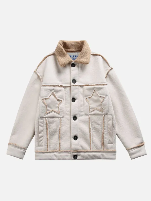 Aelfric Eden Fringe Star Suede Coat sold by Aelfric Eden