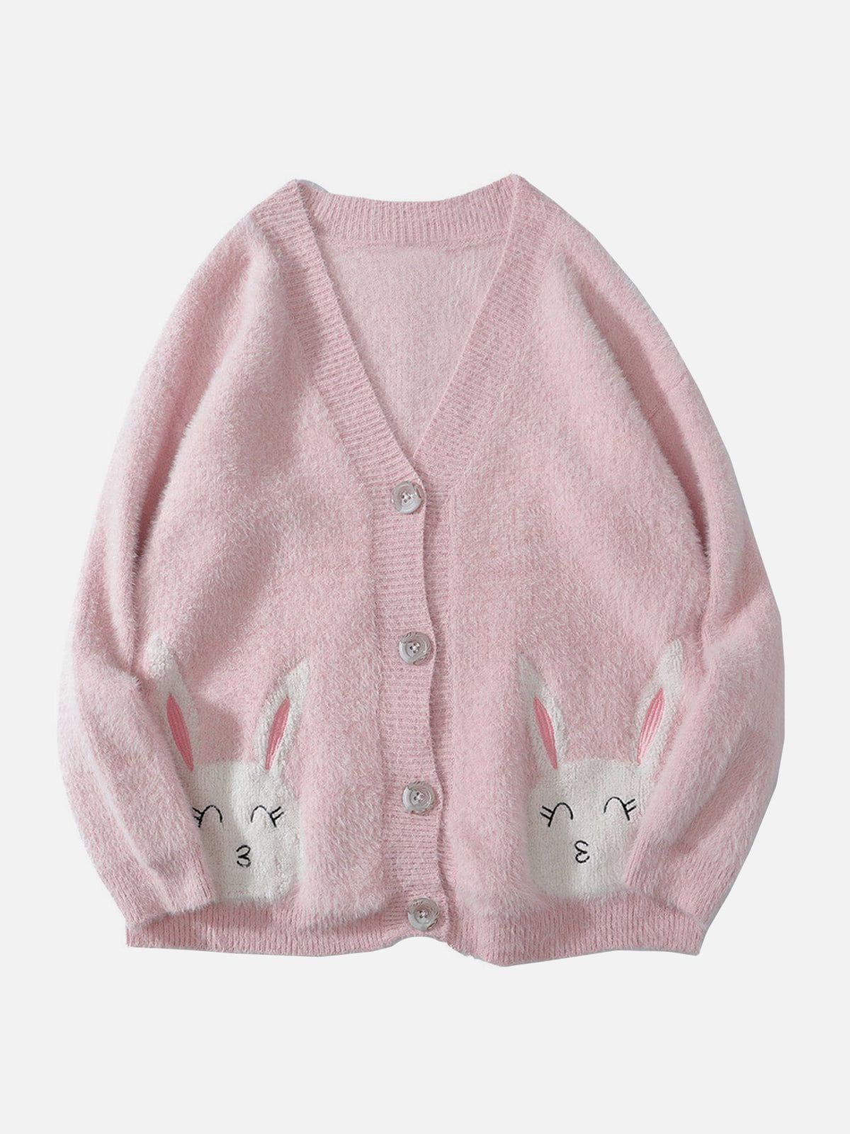 Aelfric Eden Cartoon Rabbit Embroidered Cardigan @prinz_osman sold by Aelfric Eden