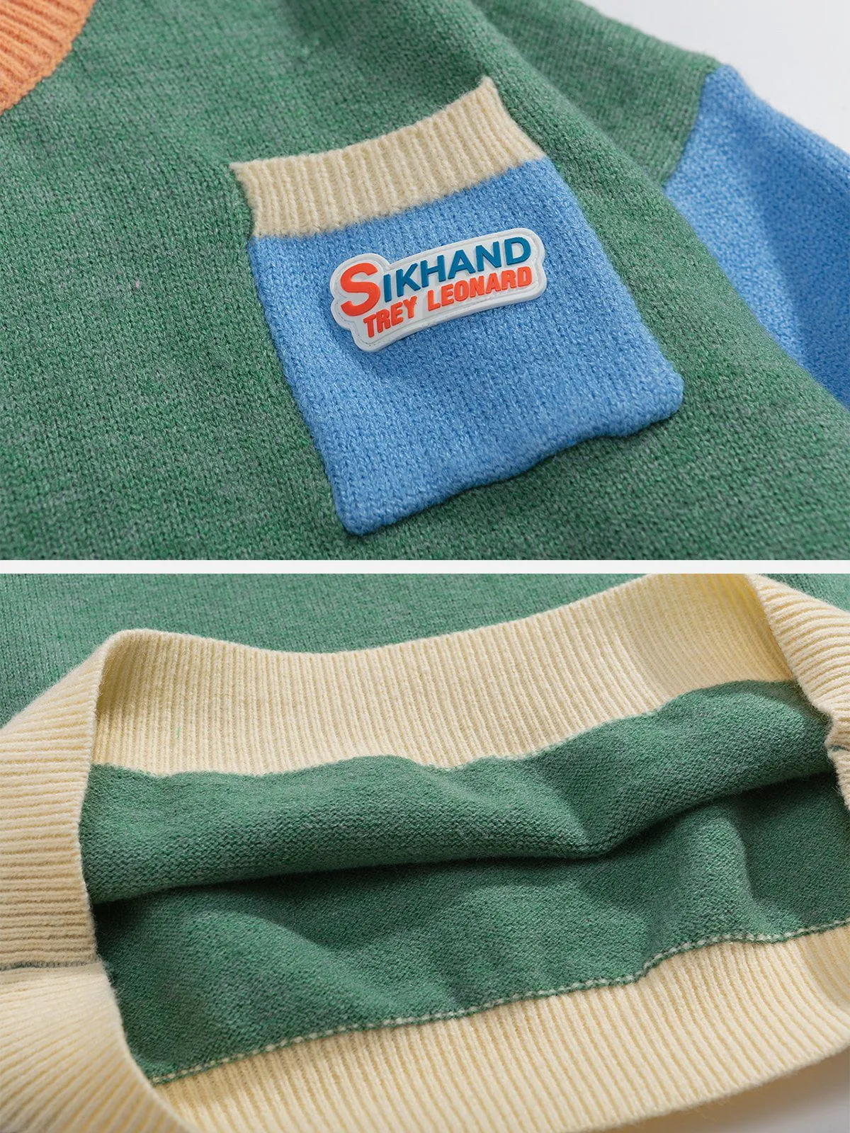 Aelfric Eden Splicing Contrast Sweater sold by Aelfric Eden product image thumbnail 5