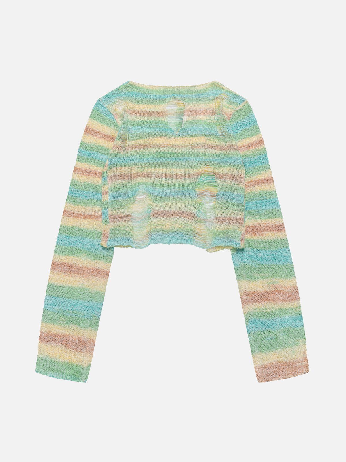 Stripe Hole Long Sleeve sold by Aelfric Eden product image thumbnail 5