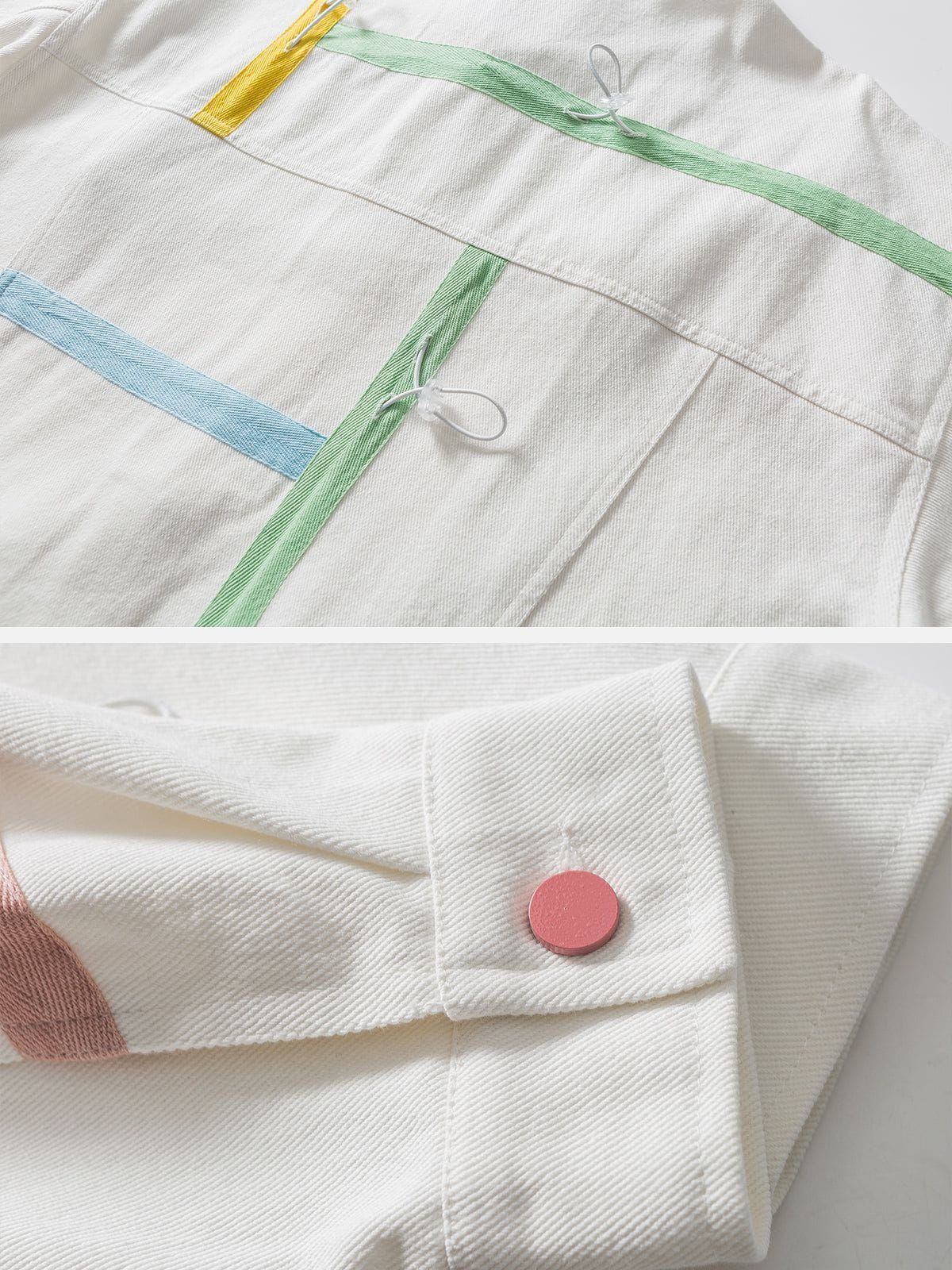 Aelfric Eden Multicolor Drawstring Lapel Jacket sold by Aelfric Eden product image thumbnail 4