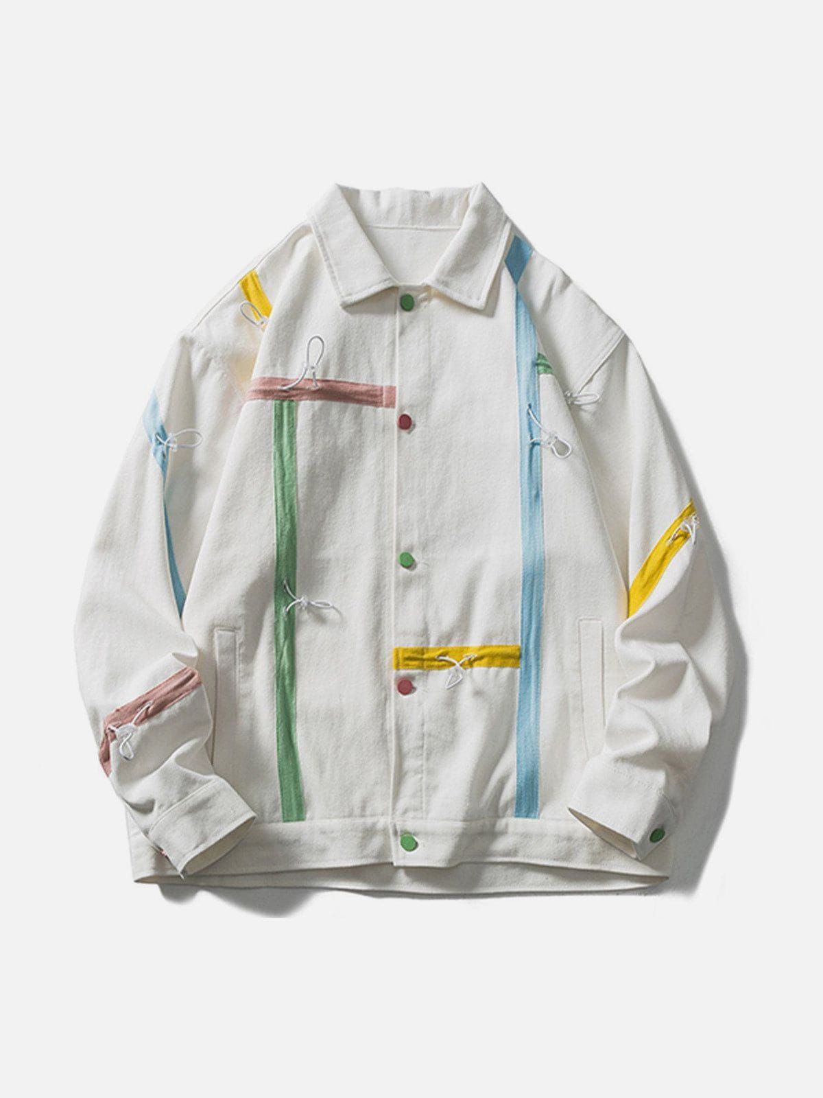 Aelfric Eden Multicolor Drawstring Lapel Jacket sold by Aelfric Eden