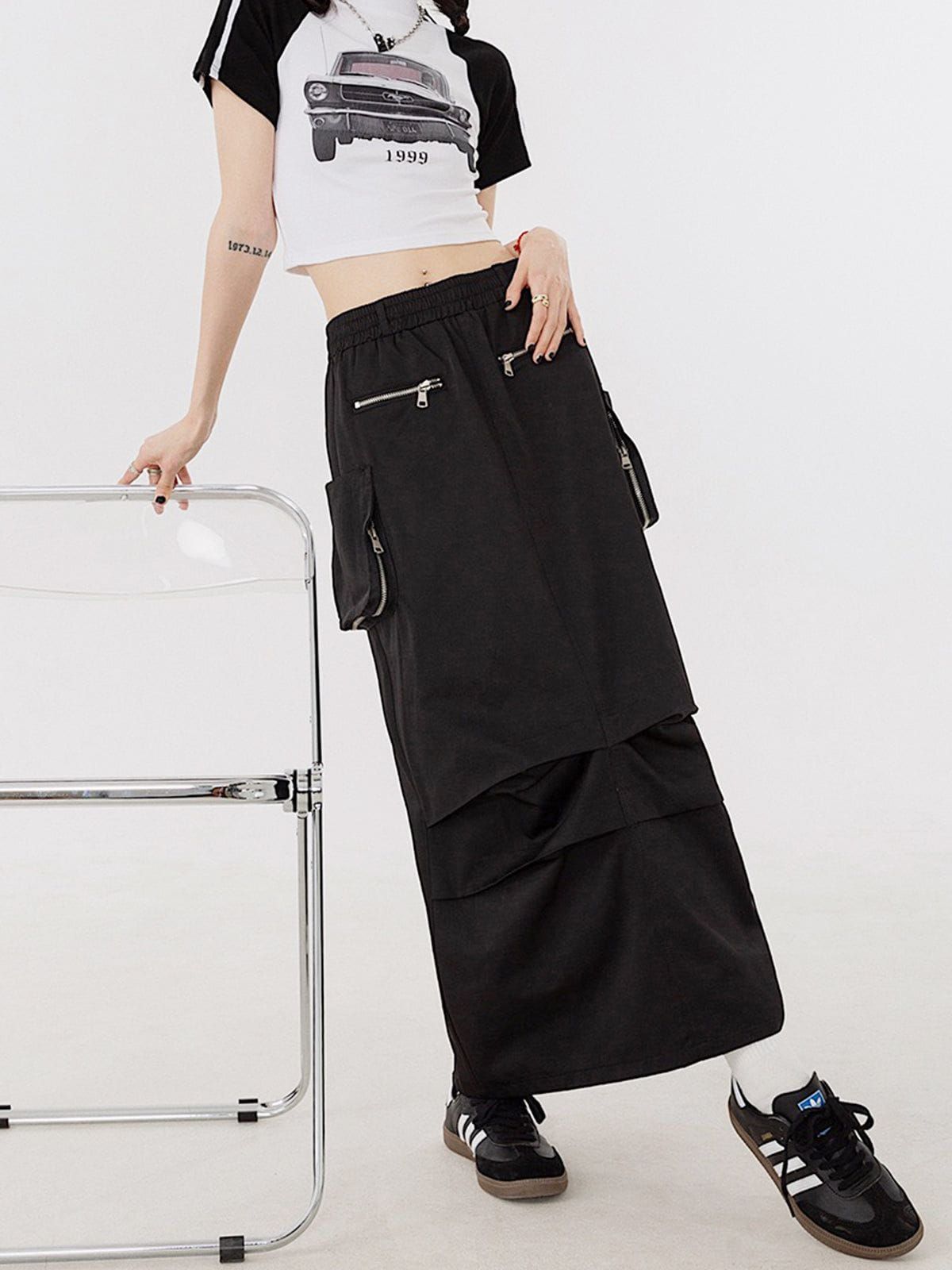 Zipper Function Cargo Skirt sold by Aelfric Eden product image thumbnail 3