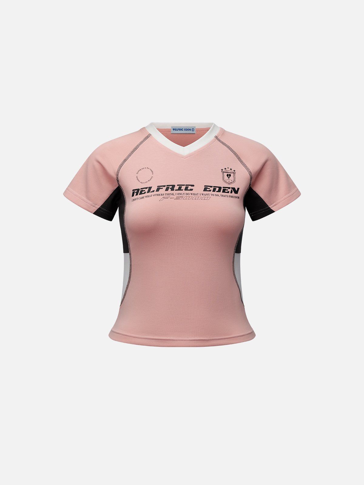 Aelfric Eden Open Stitching Racing V-Neck Tee sold by Aelfric Eden