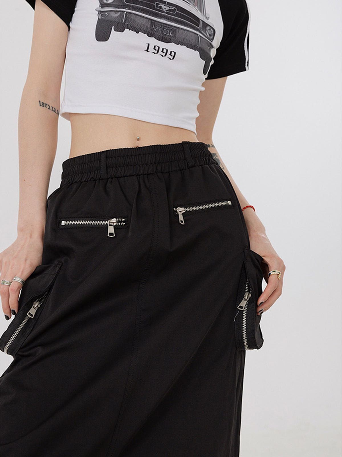 Zipper Function Cargo Skirt sold by Aelfric Eden product image thumbnail 4