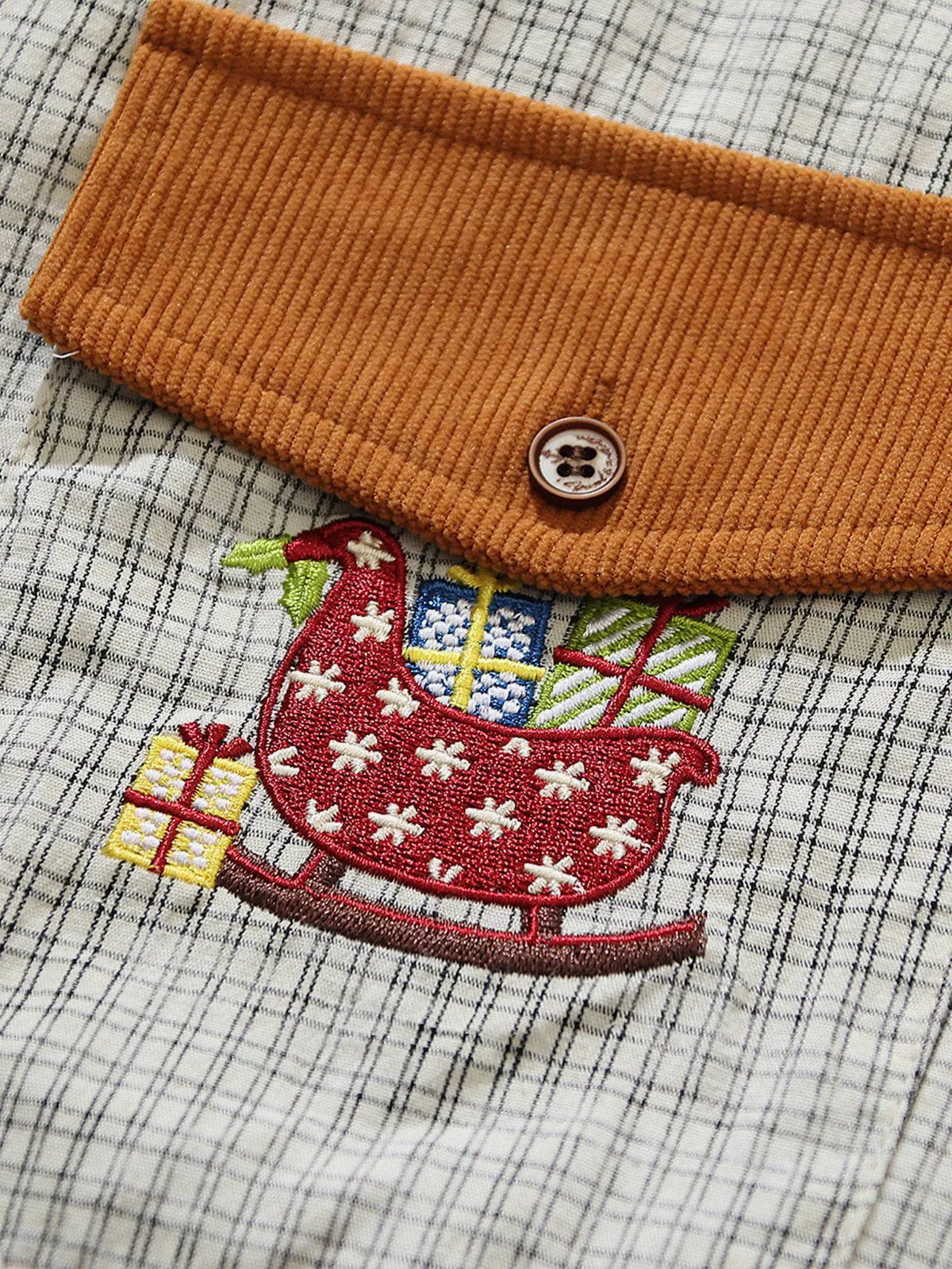 Aelfric Eden Embroidery Deer Short Sleeve Shirt sold by Aelfric Eden product image thumbnail 4