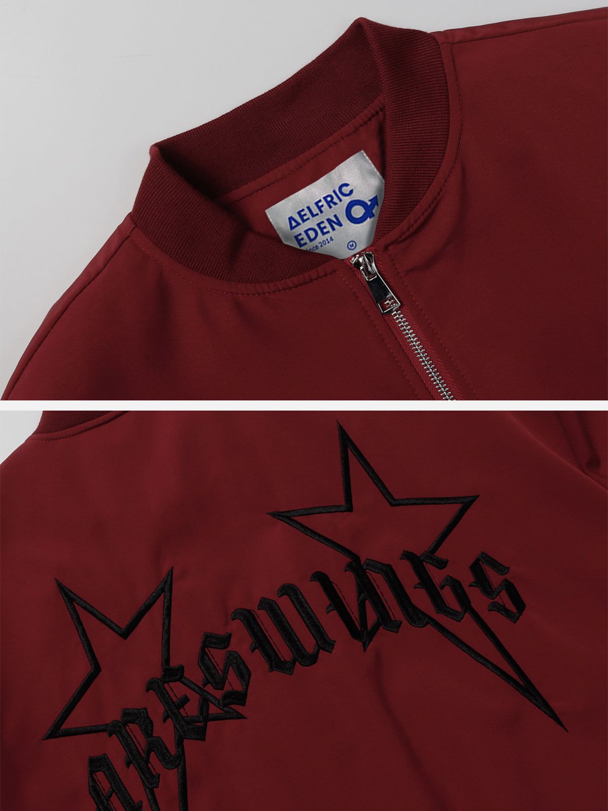 Aelfric Eden Letter Star Embroidery Bomber Jacket sold by Aelfric Eden product image thumbnail 4