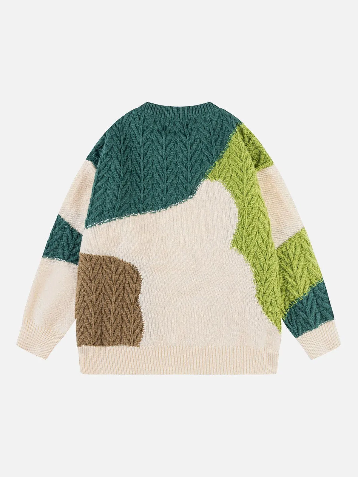Aelfric Eden Contrast Patchwork Vibrant Sweater sold by Aelfric Eden product image thumbnail 2