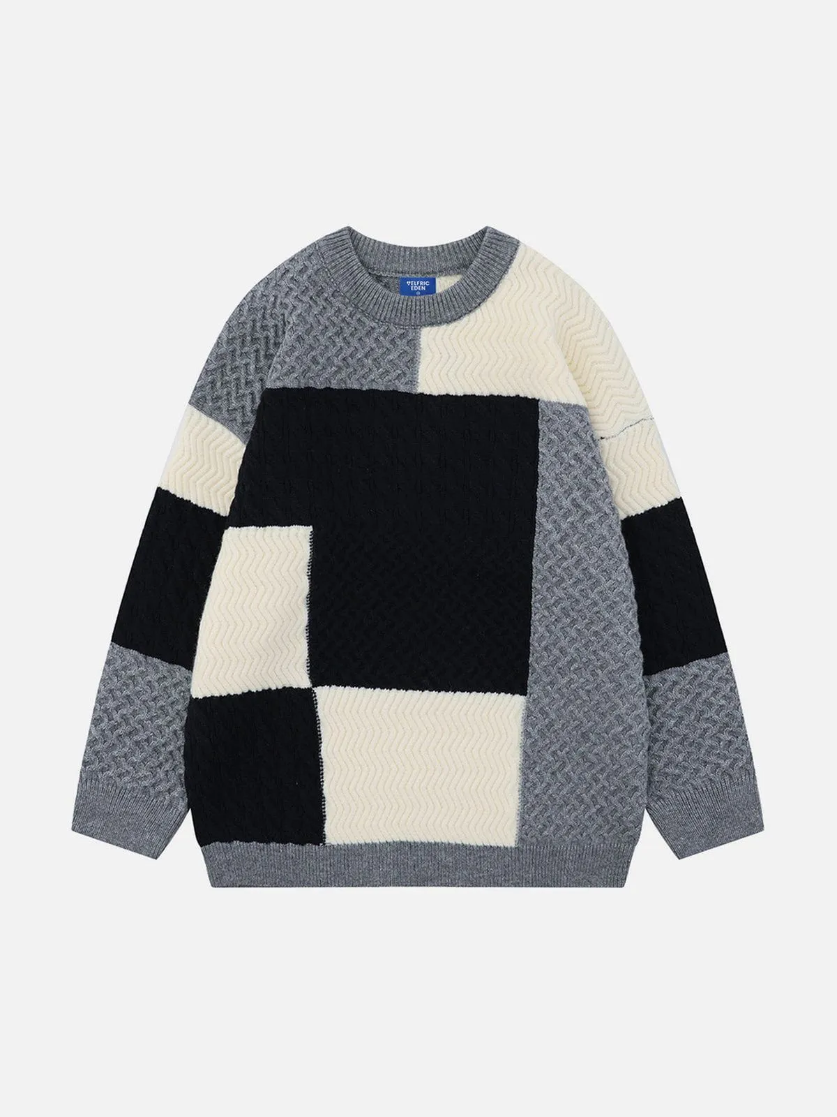Aelfric Eden Color Blocking Patchwork Sweater sold by Aelfric Eden product image thumbnail 2
