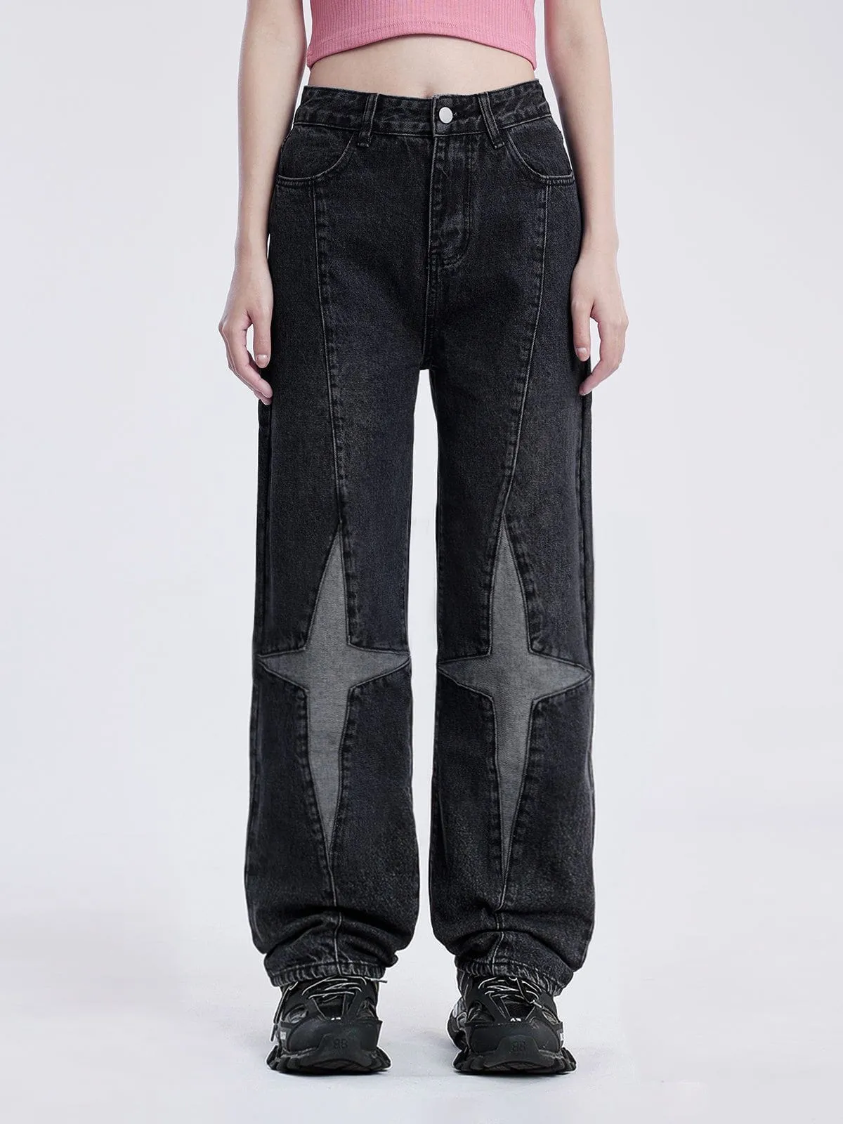 Aelfric Eden Applique Diamond Star Jeans sold by Aelfric Eden product image thumbnail 2