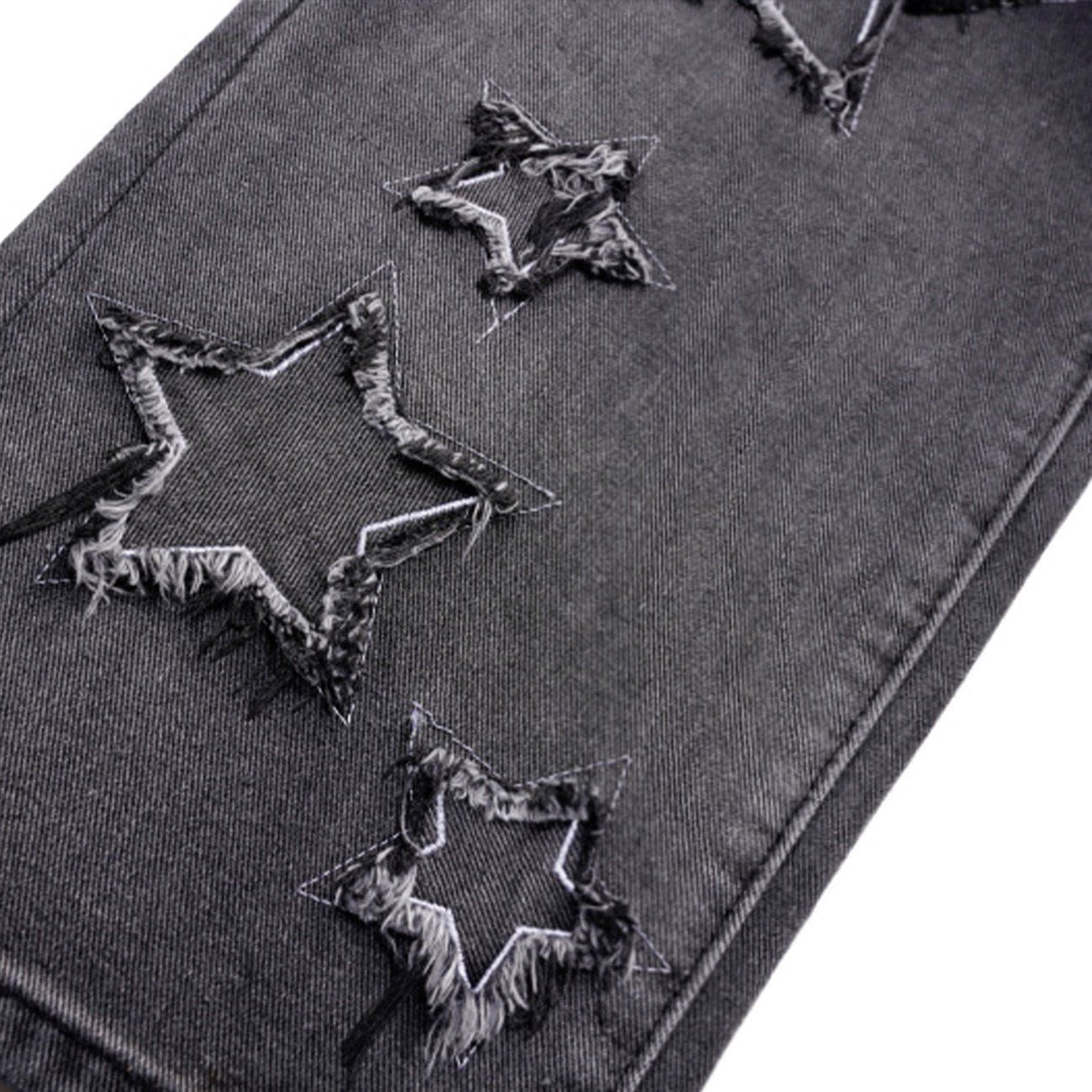 Aelfric Eden Embroidery Stars Gradient Jeans sold by Aelfric Eden product image thumbnail 7