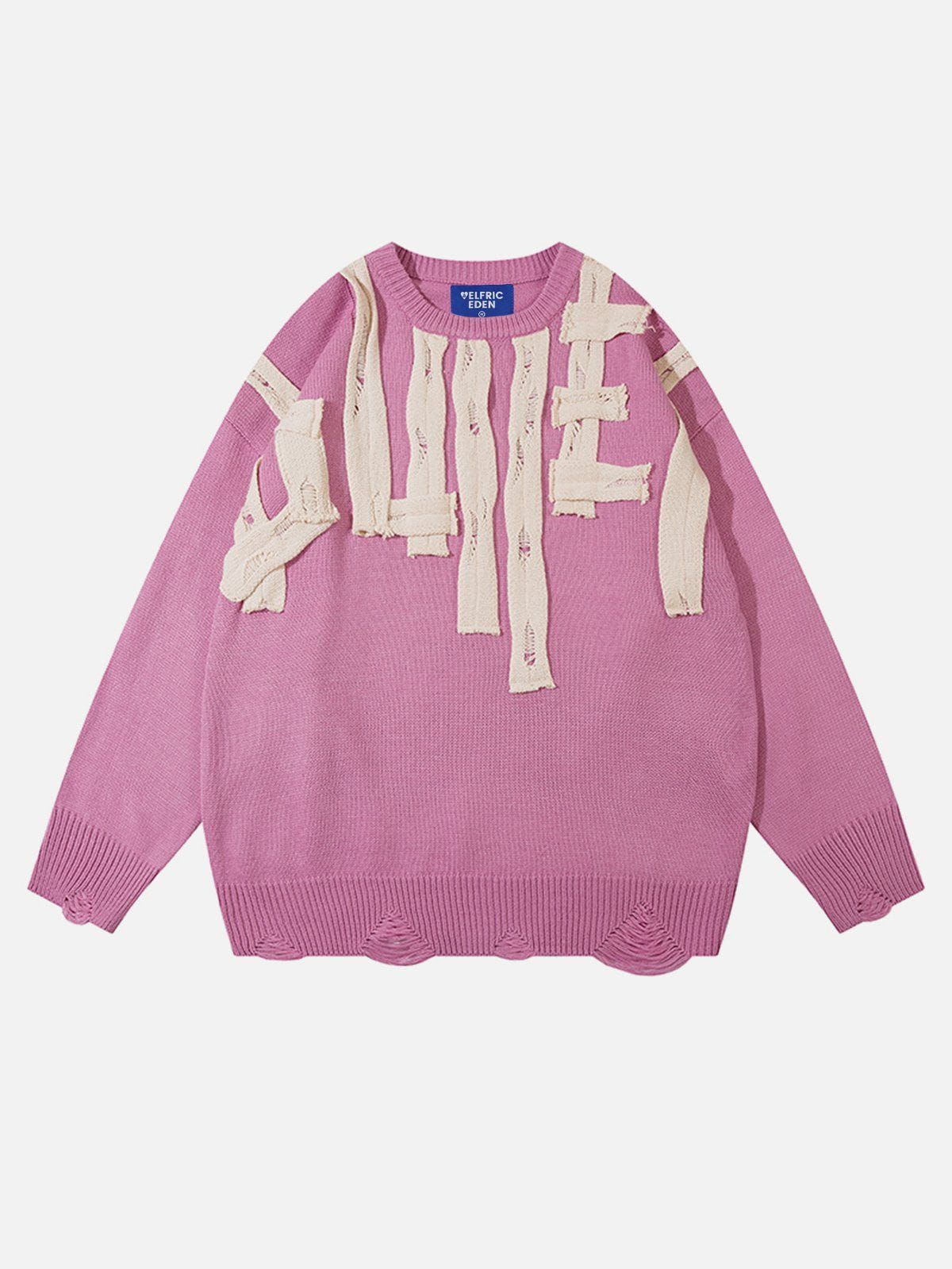 Aelfric Eden Creative Applique Street Style Sweater sold by Aelfric Eden