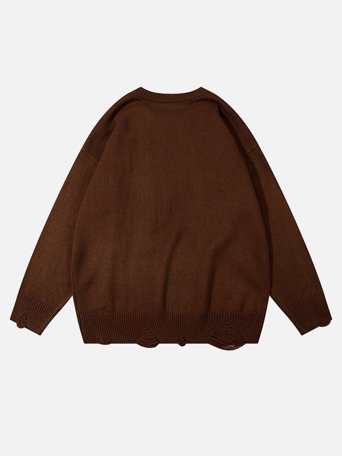 Aelfric Eden Creative Applique Street Style Sweater sold by Aelfric Eden product image thumbnail 4