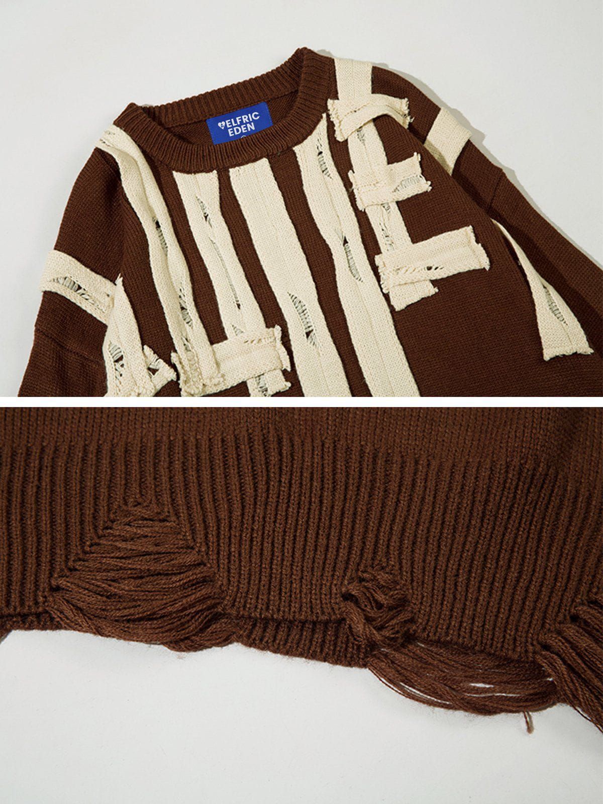 Aelfric Eden Creative Applique Street Style Sweater sold by Aelfric Eden product image thumbnail 5