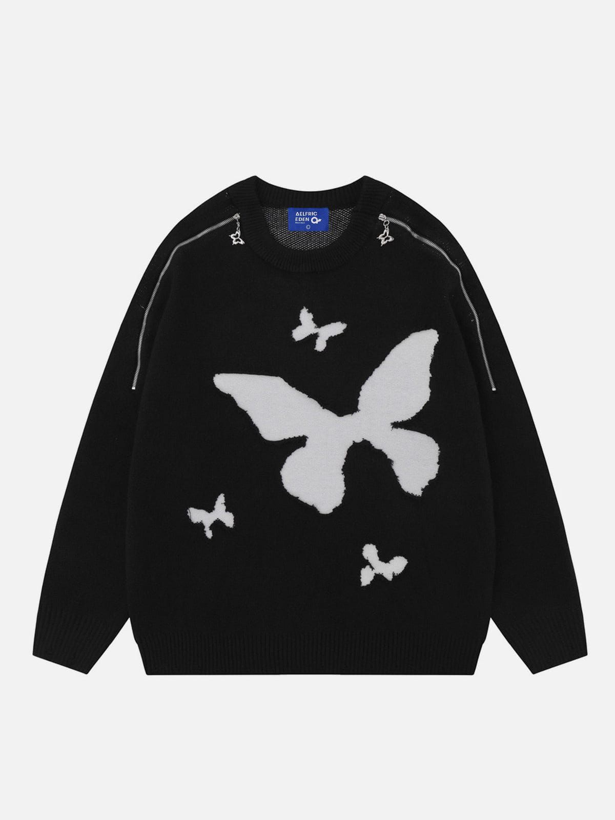 Aelfric Eden Butterfly Shoulder ZIP UP Design Sweater sold by Aelfric Eden product image thumbnail 2