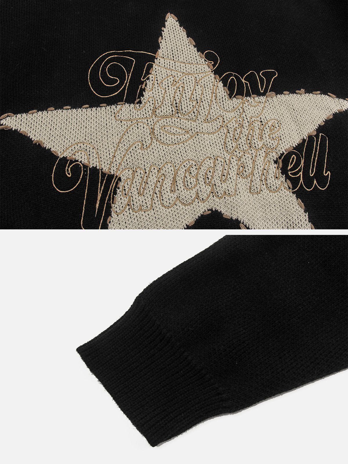 Aelfric Eden Pentagram Patchwork Sweater sold by Aelfric Eden product image thumbnail 5