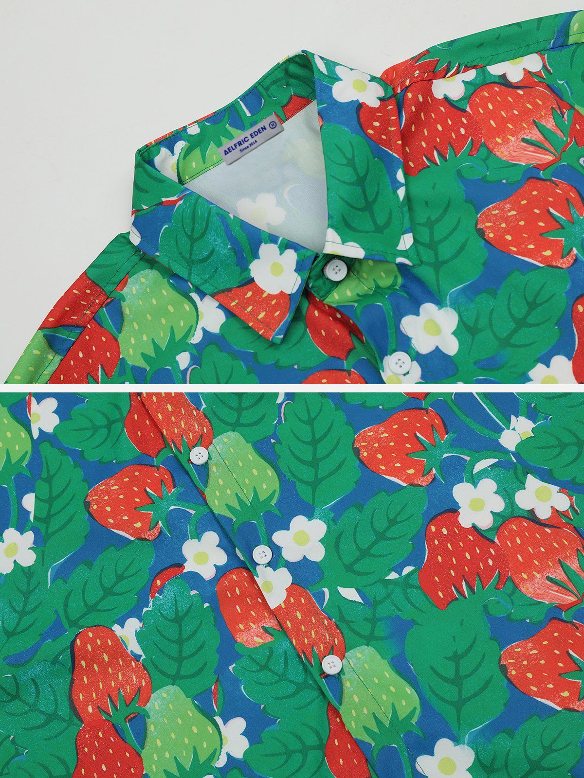 Aelfric Eden All-over Strawberry Print Short Sleeve Shirts sold by Aelfric Eden product image thumbnail 3