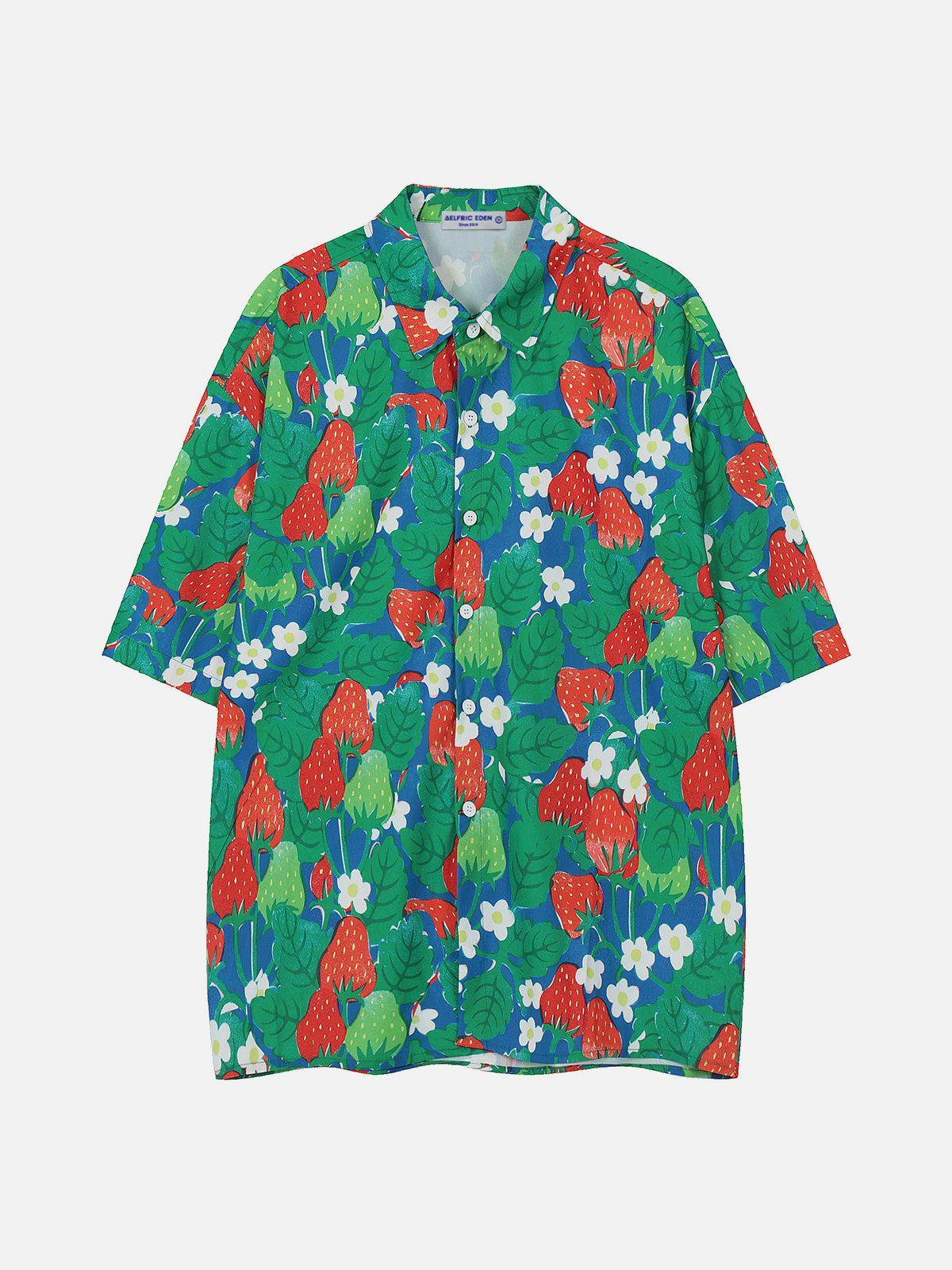 Aelfric Eden All-over Strawberry Print Short Sleeve Shirts sold by Aelfric Eden