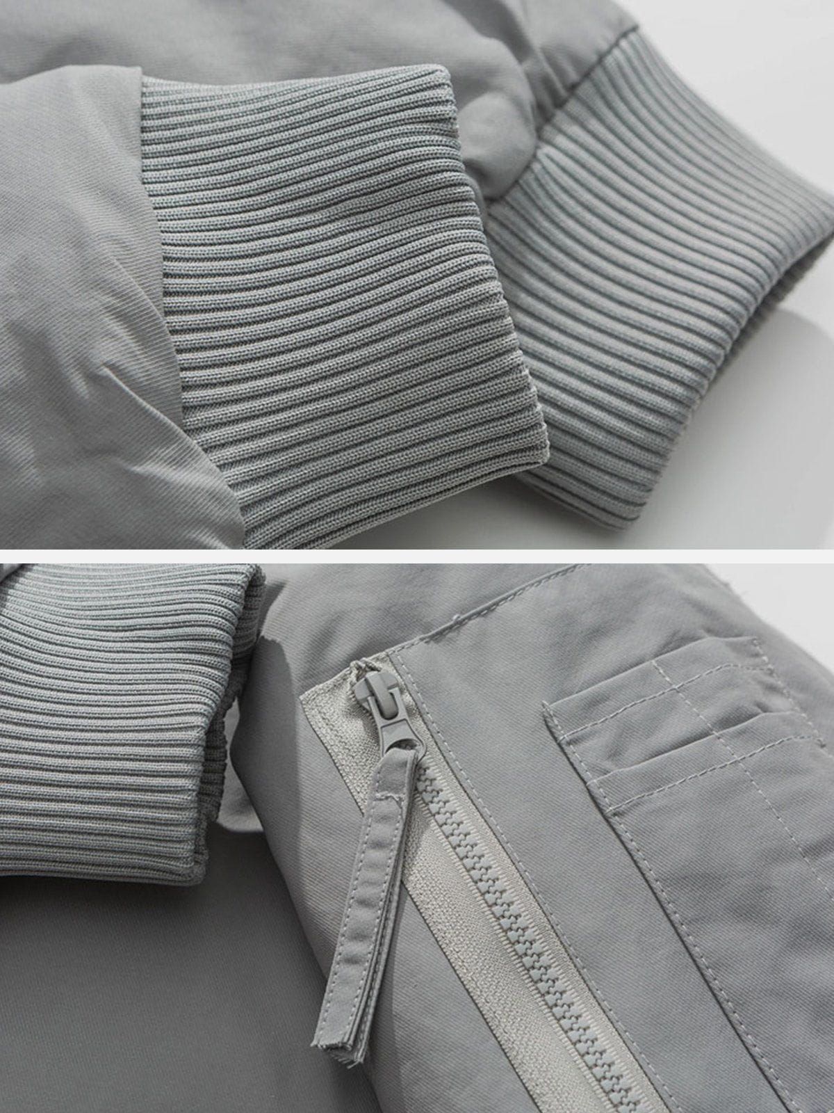 Aelfric Eden Embroidery Letter Solid Color Winter Coat sold by Aelfric Eden product image thumbnail 5