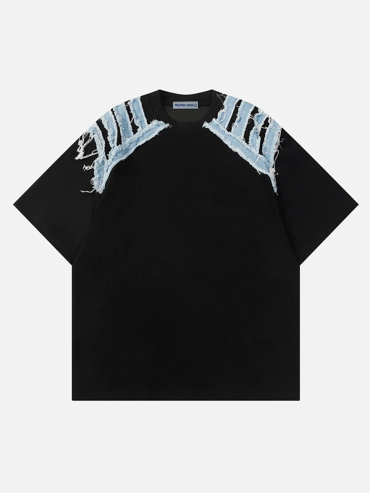 Aelfric Eden Denim Applique Tee sold by Aelfric Eden product image thumbnail 2